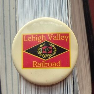 Vintage Lehigh Valley Railroad Button